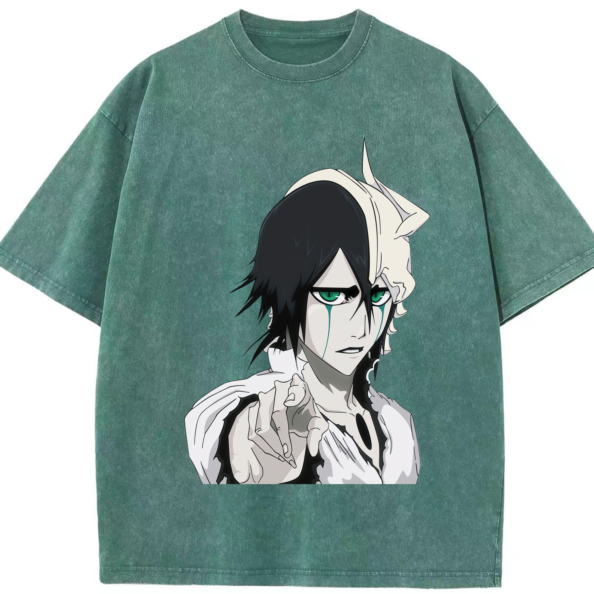 （画像用） ブリーチ ウルキオラ·シファー BLEACH Ulquiorra cifer 綿100% ヴィンテージ風 半袖Tシャツ（フロントプリント）